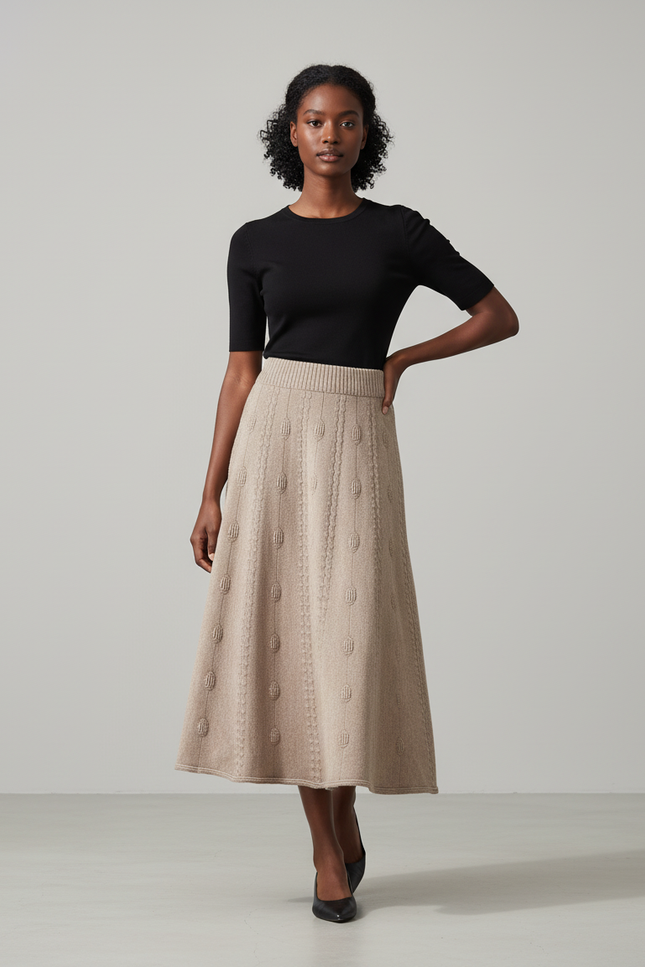 Jupe Jacquard Longue