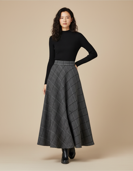 Jupe Longue Prince De Galles