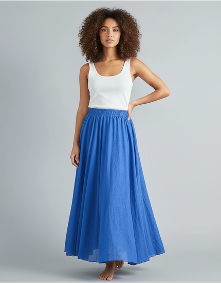 Jupe Longue Bleu Roi