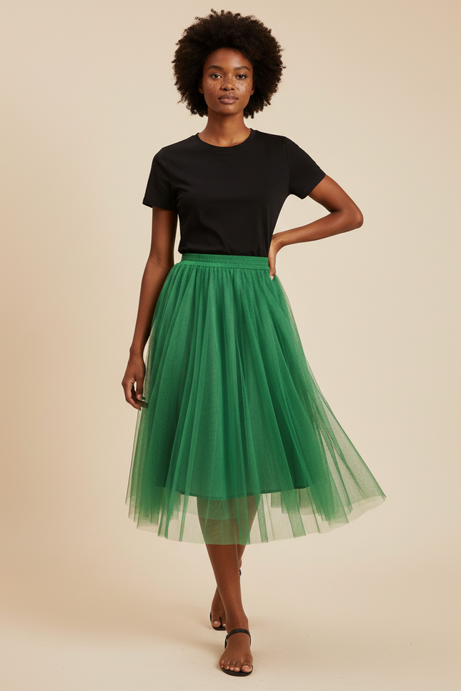 Jupe Longue Verte Mariage