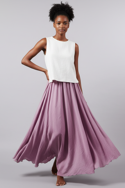 Jupe Longue Froissée