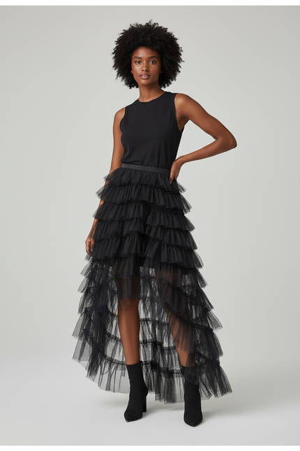 Jupe Longue French Cancan