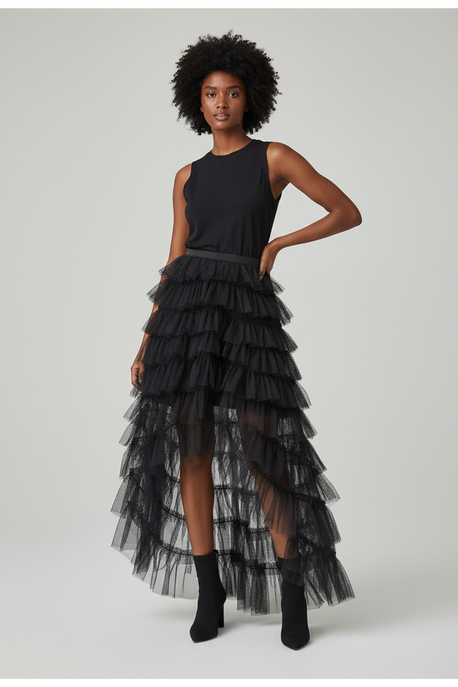 Jupe Longue French Cancan