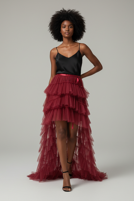 Jupe Longue Rouge Fille