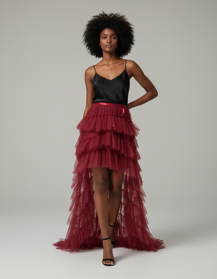 Jupe Longue Rouge Fille