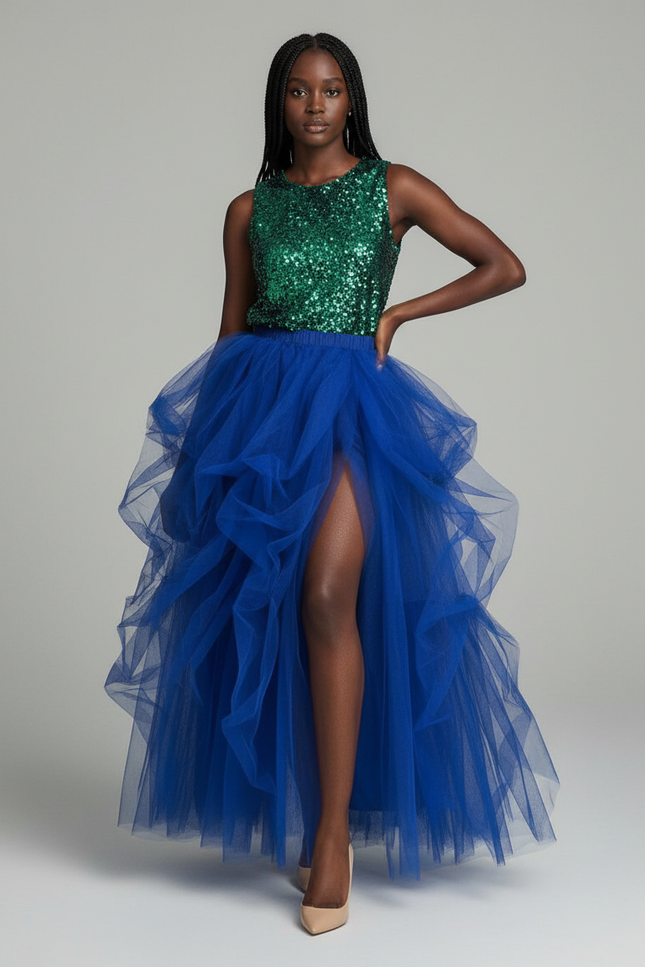 Jupe Longue Fendue Couture