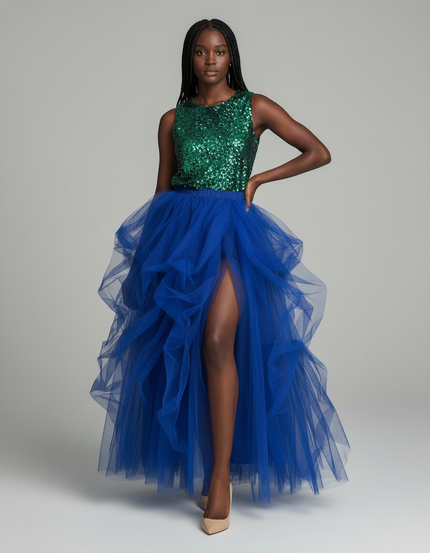 Jupe Longue Fendue Couture