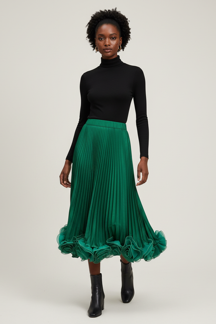 Jupe Élastique Longue