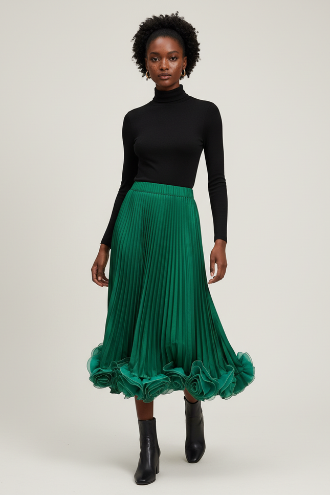 Jupe Élastique Longue