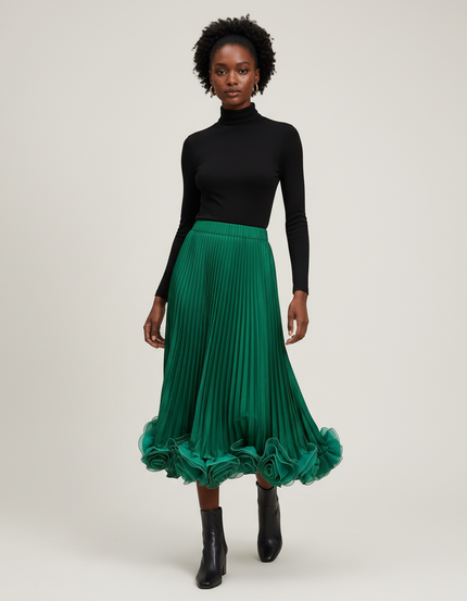 Jupe Élastique Longue