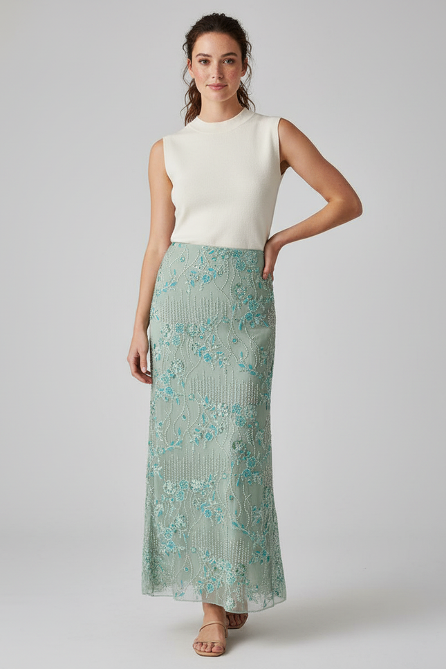 Jupe Longue A Sequin