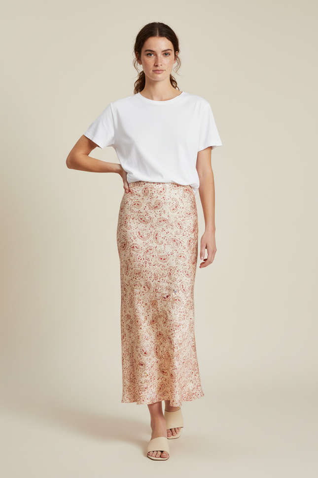 Jupe Longue En Soie Indienne