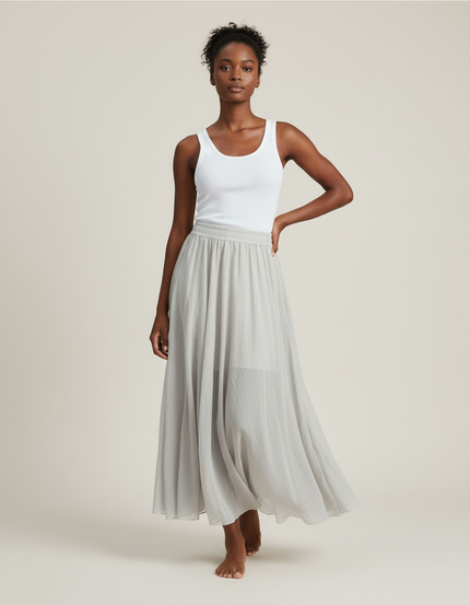 Jupe Longue Couleur Unie