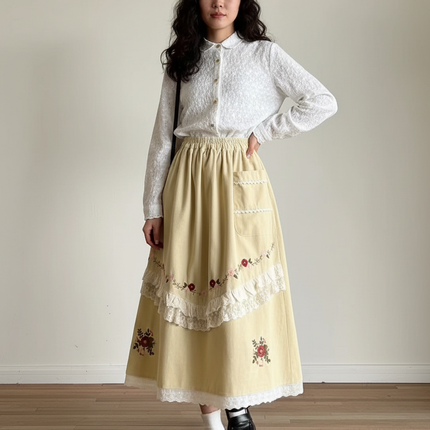 Collection image for: Jupe Longue Jaune