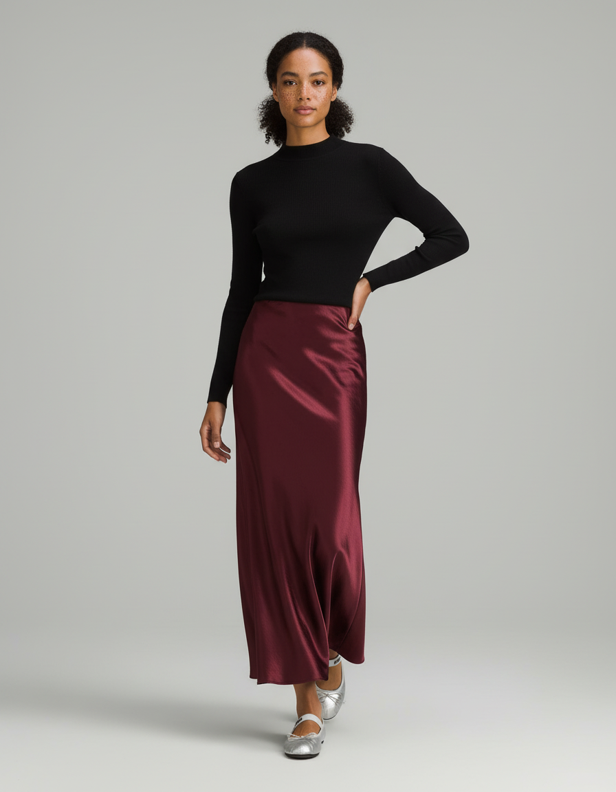 Jupe Longue Hanches Larges