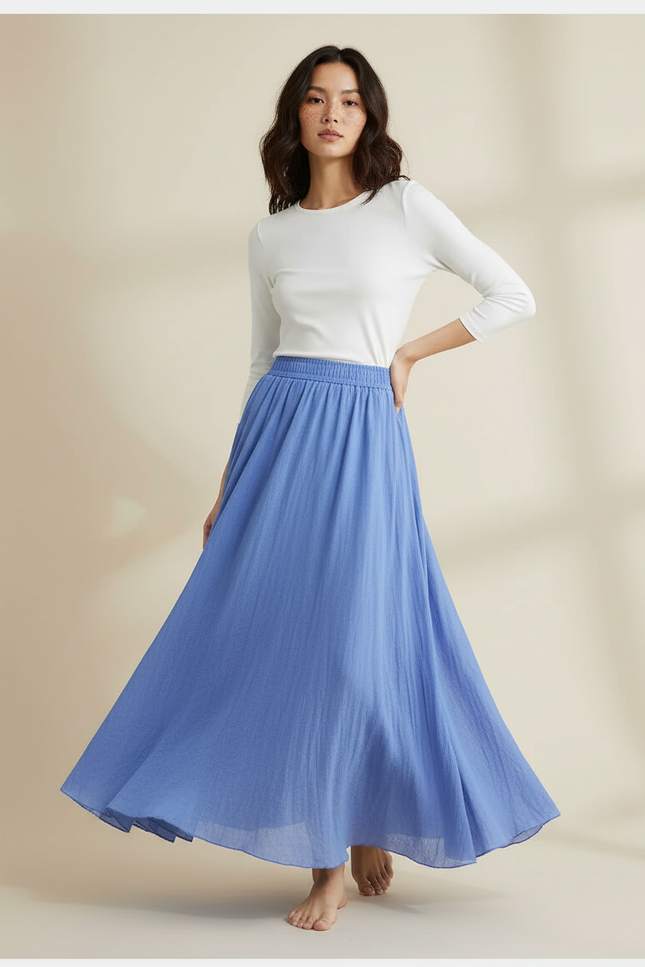 Jupe Longue Double Gaze