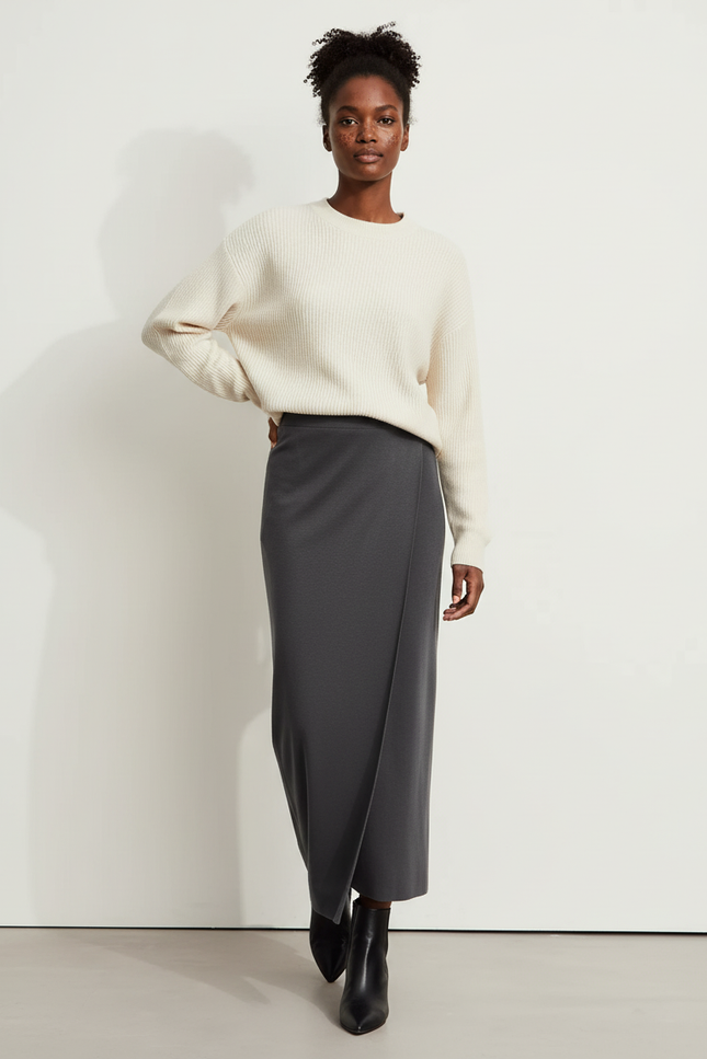 Jupe Longue Droite Portefeuille