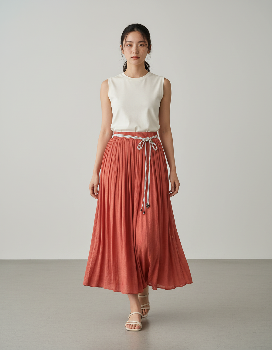 Jupe Longue Corail Mariage