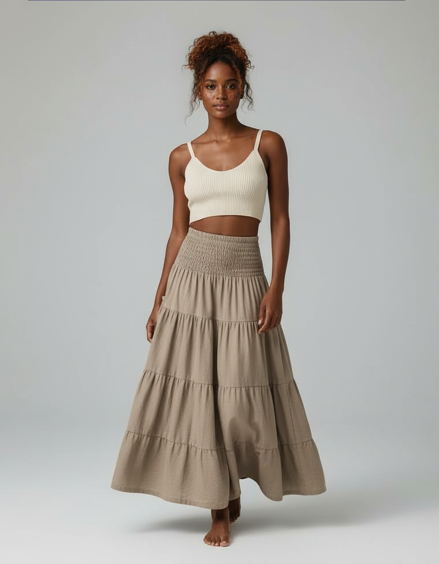 Jupe Paysanne Longue