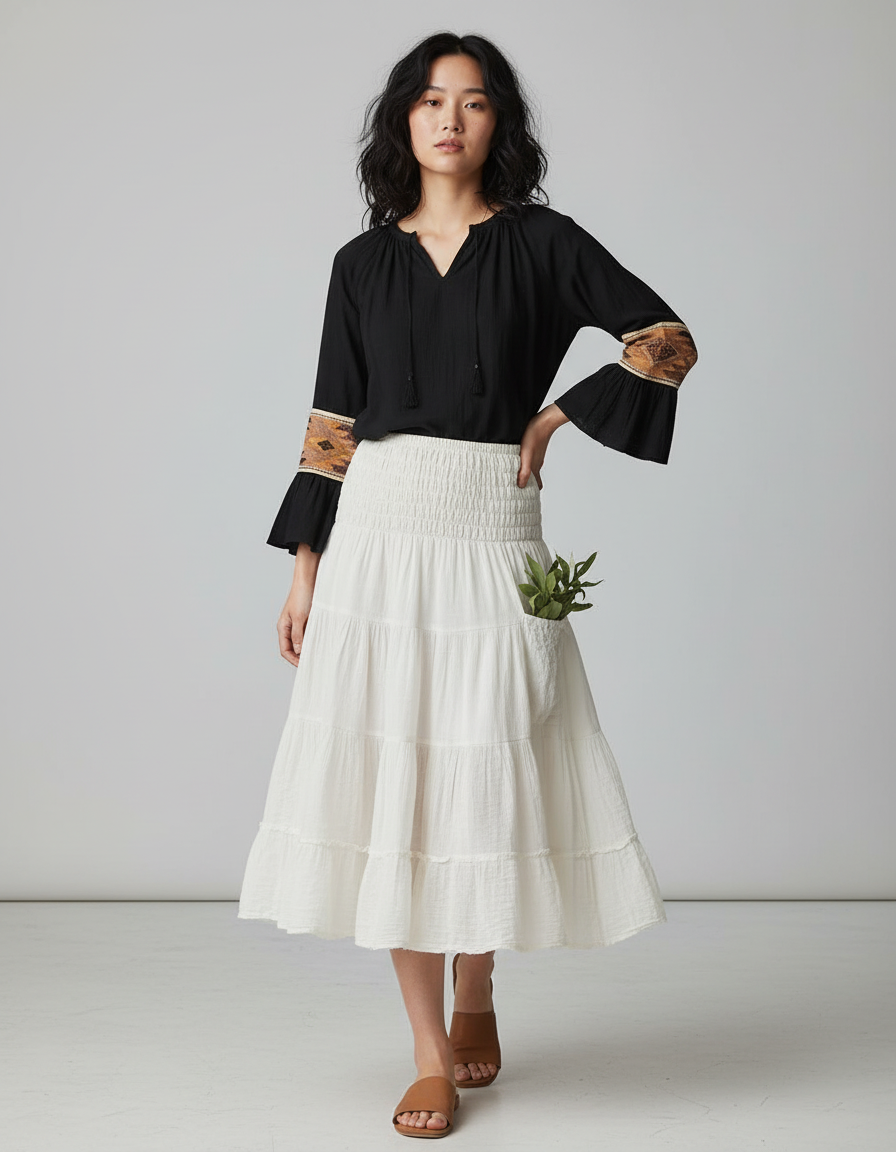 Jupe Gitane Mi-Longue