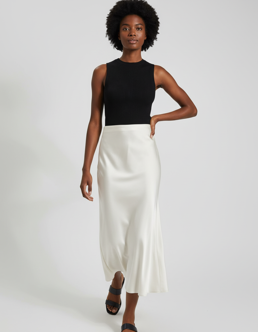 Jupe Longue Écru