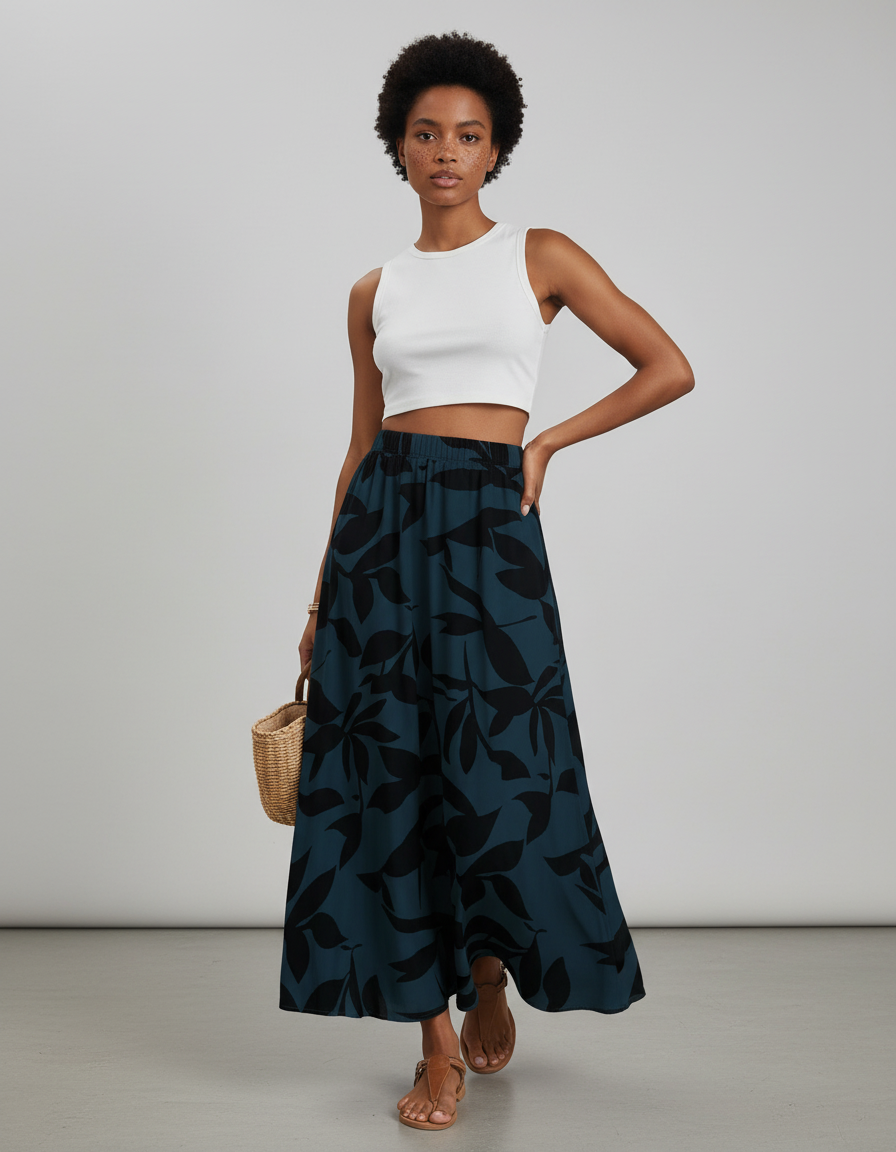 Jupe Longue Tropicale