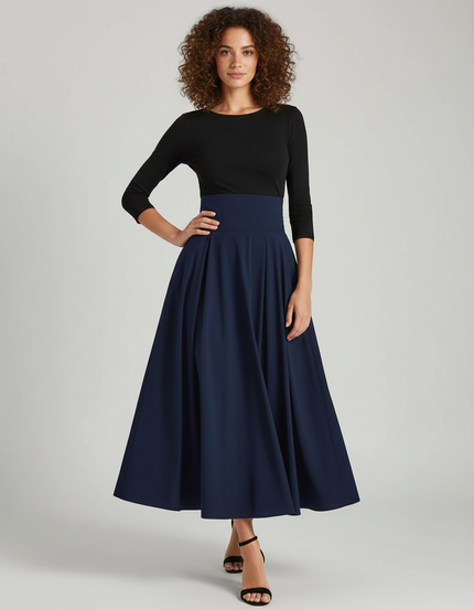 Jupe Longue Bleu Marine Mariage