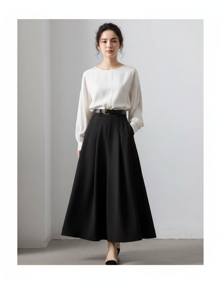 Jupe Longue Demi Cercle