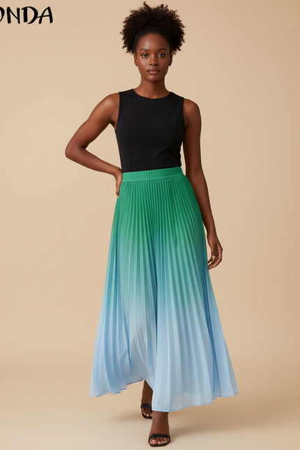 Jupe Bleu Ciel Longue