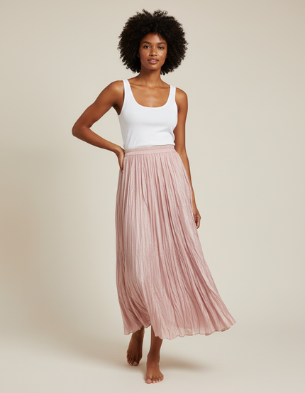 Jupe Longue Plissee Femme Ronde