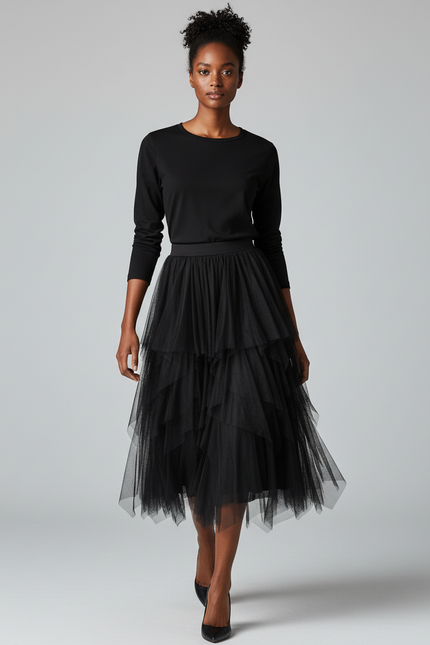 Jupe Longue Froufrou Tulle