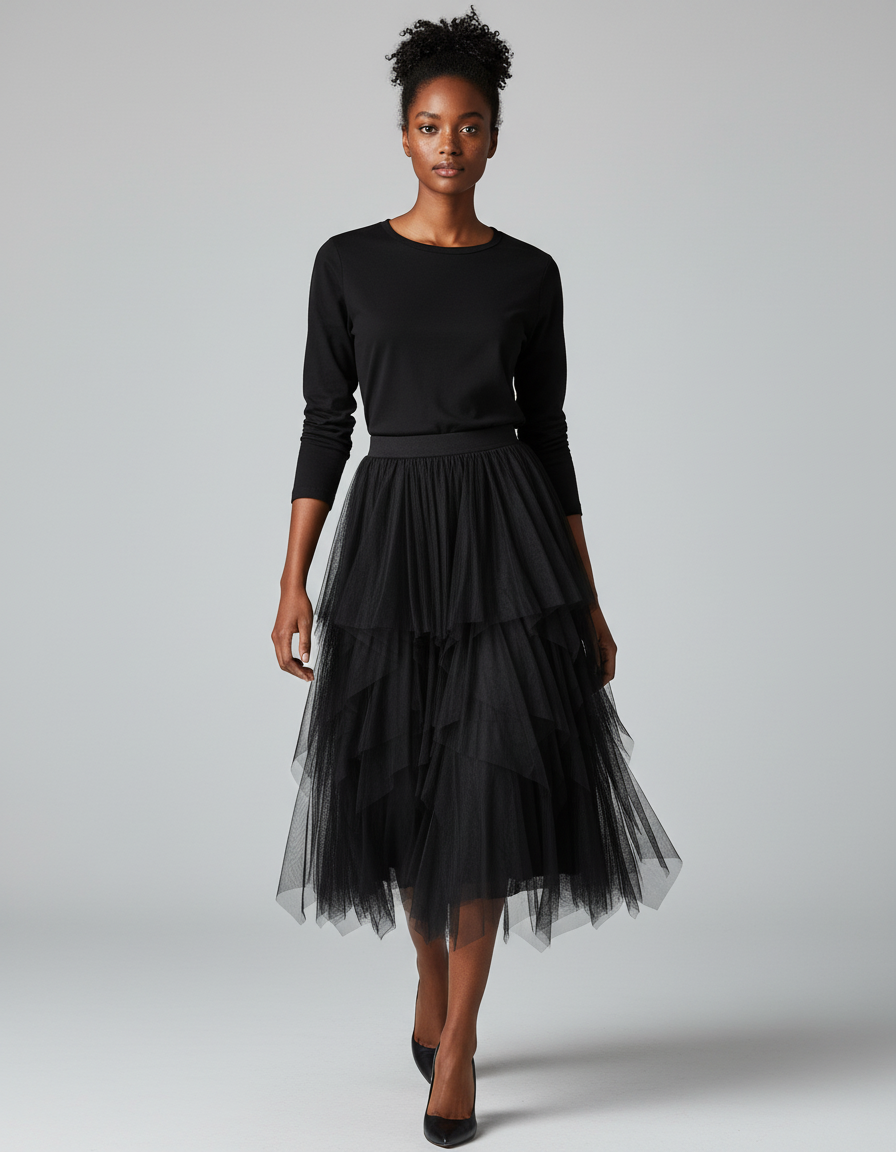 Jupe Longue Froufrou Tulle