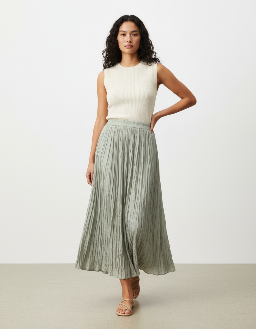 Jupe Longue En Lyocell