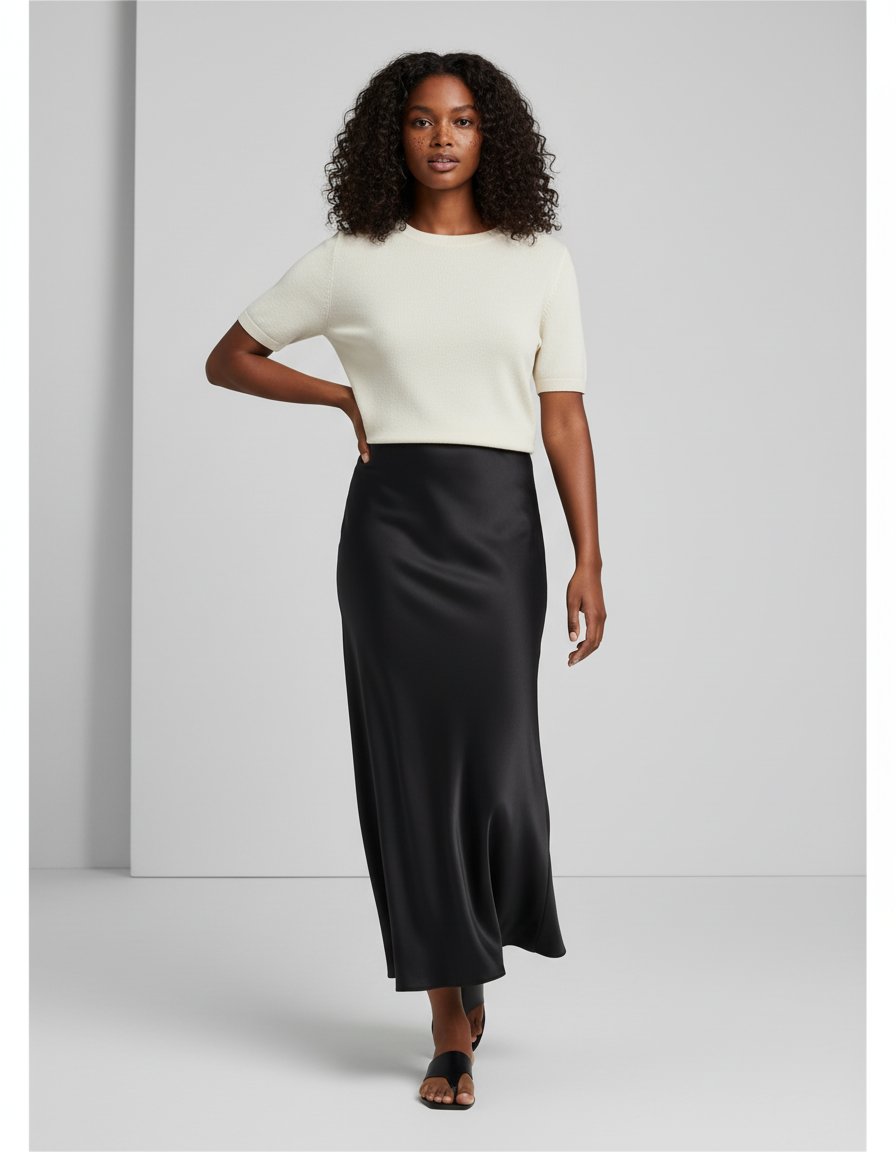 Jupe Longue Femme Noire