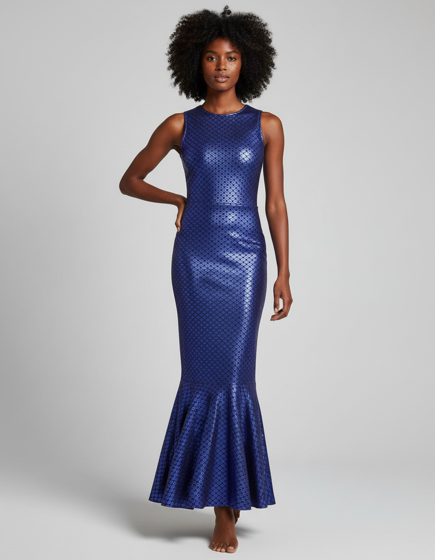 Jupe Longue Sirène Brillante Élégante