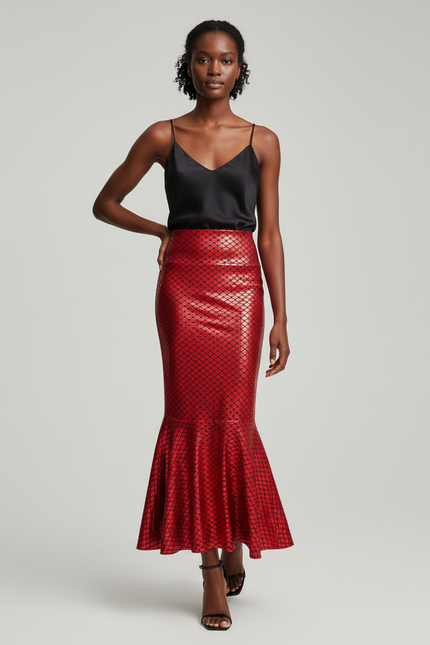 Jupe Fourreau Longue Taille Haute