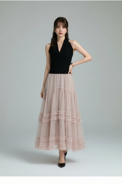 Jupe Longue Plumetis