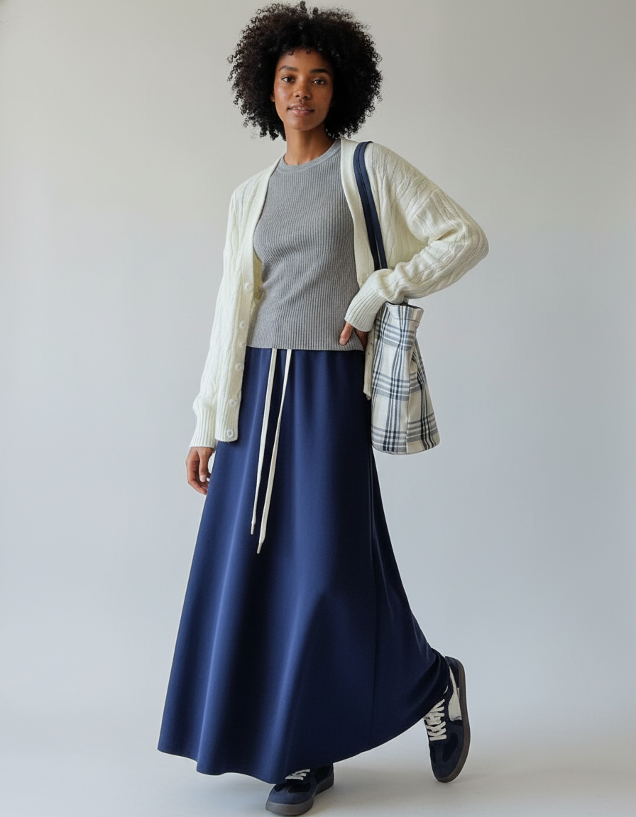 Jupe Longue En Tencel