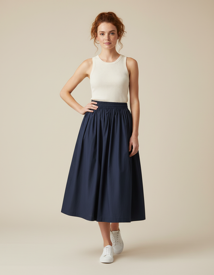 Jupe Longue Bleue Marine