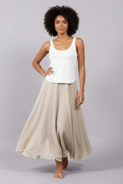Jupe Longue Lin Fluide Bohème