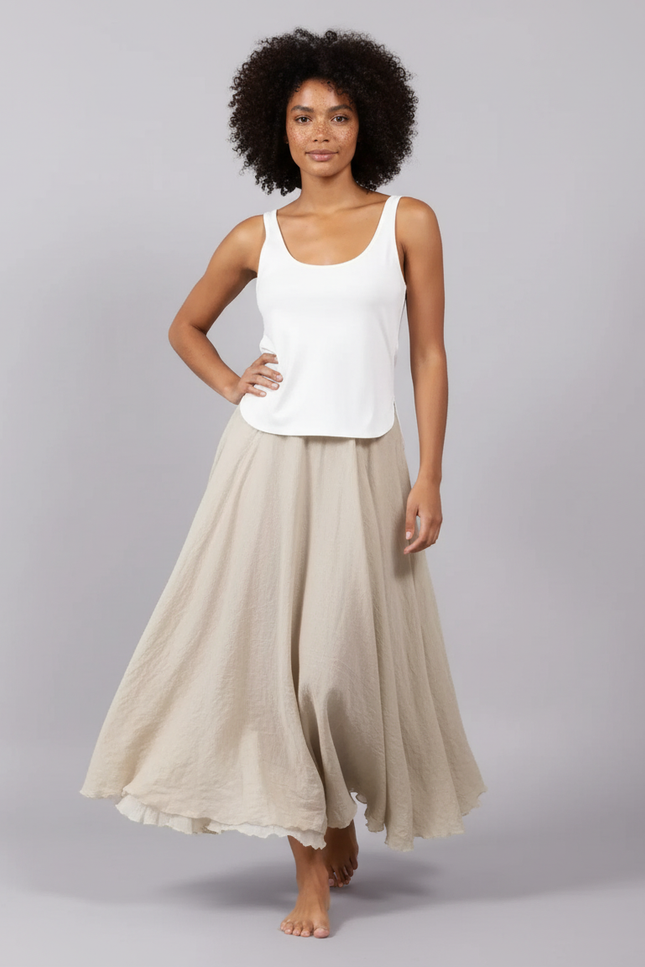 Jupe Longue Lin Fluide Bohème