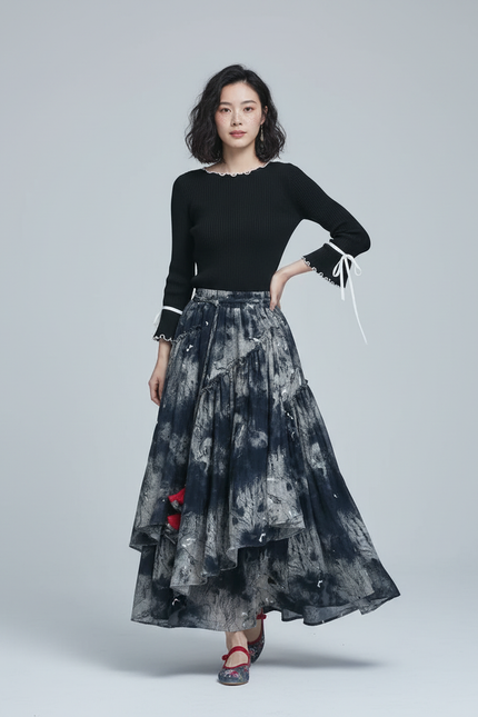 Jupe Longue Tie-Dye Fluide Bohème