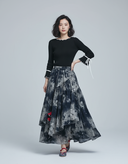 Jupe Longue Tie-Dye Fluide Bohème