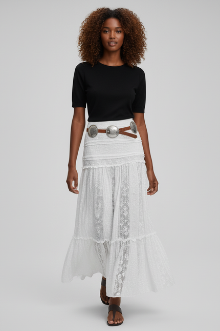 Jupe Longue Dentelle Bohème