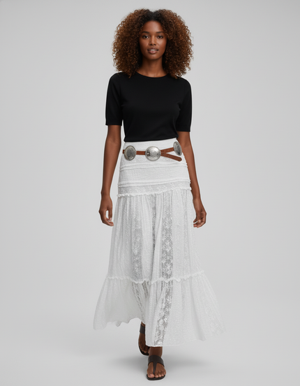 Jupe Longue Dentelle Bohème