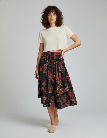 Jupe Bohème Mi-Longue