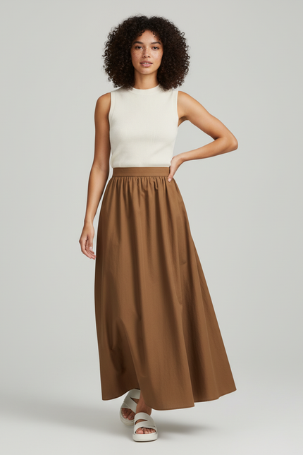 Jupe Longue Froncée