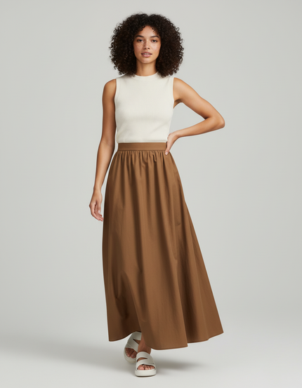 Jupe Longue Froncée