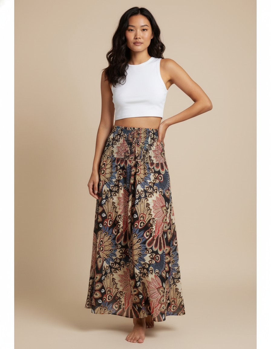 Jupe Coton Bio Longue