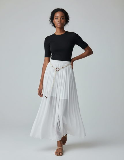 Jupe Longue Blanche Fluide Bohème